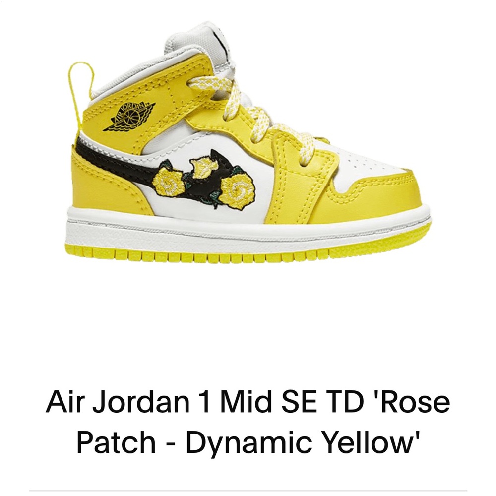 Air Jordan 1 yellow rose patches!!🎉🎊